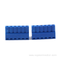 Plug in female socket blue terminal block